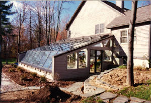 Pool exterior facing south